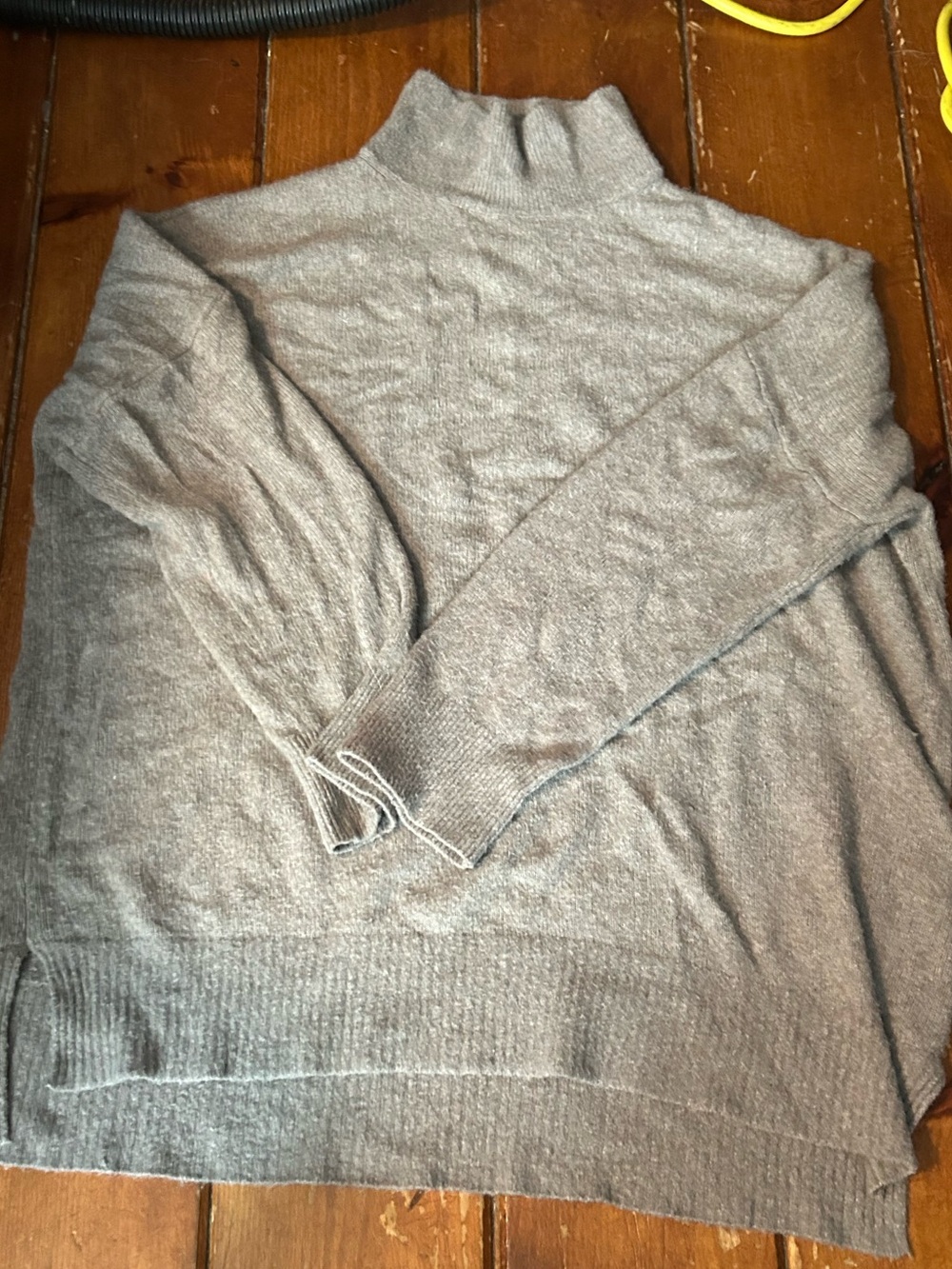 Abercrombie & Fitch Light Gray Large Oversized Turtleneck Sweater